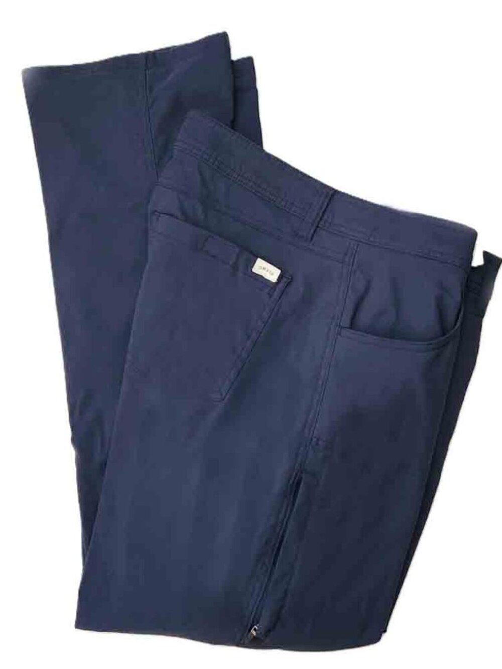 Orvis Fleece Lined Pants Blue Nylon Stretch Hiking Outdoors Men's Size 34 X 30